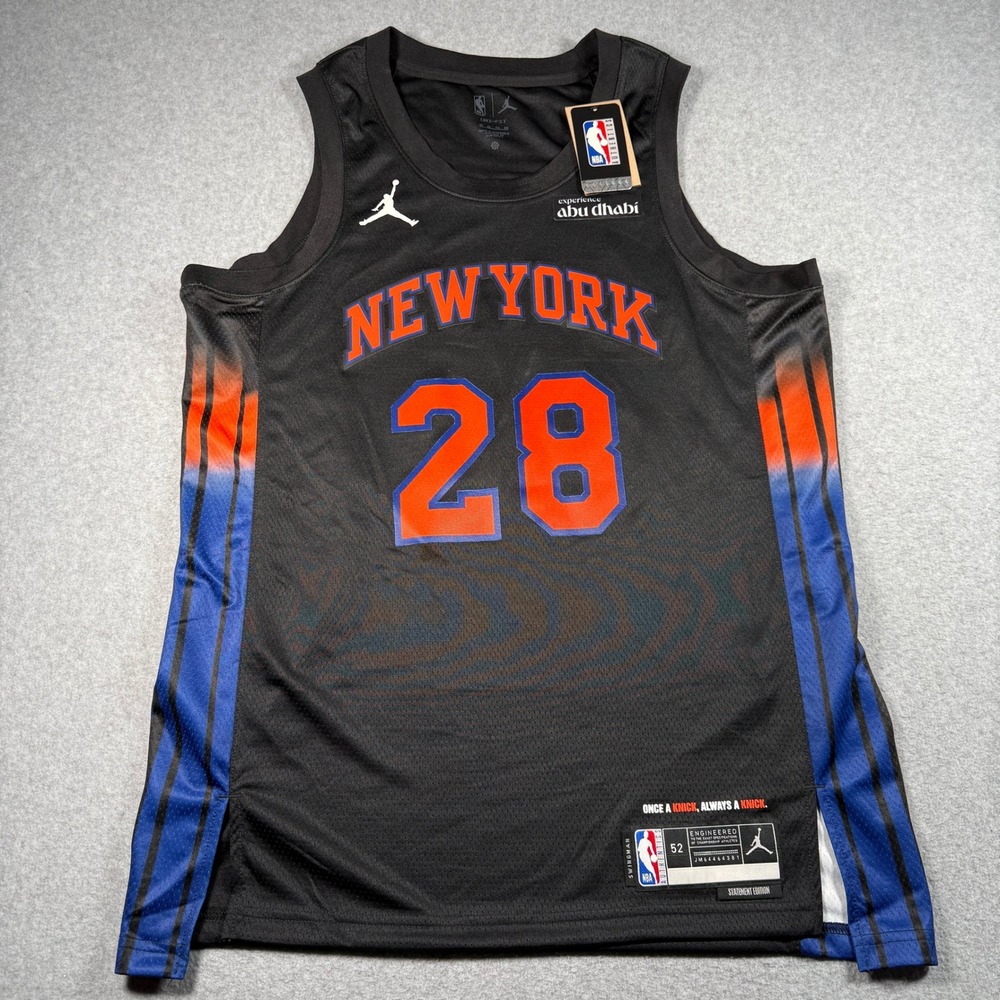 Jordan NBA New York Knicks Yabusele #28 Statement Jersey Black XL HM4857-010